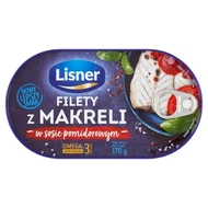 Lisner Filety z makreli w sosie pomidorowym 170 g