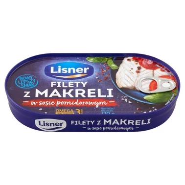 Lisner Filety z makreli w sosie pomidorowym 170 g - 0