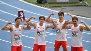 Szafeta 4x400 metrów po starcie w mistrzostwach Europy w Rzymie