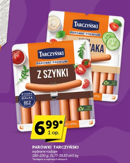Tarczyński Parówki premium z szynki