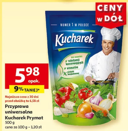 Kucharek Przyprawa do potraw 500 g