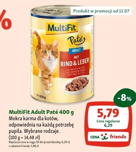 Mokra karma dla kota Multifit