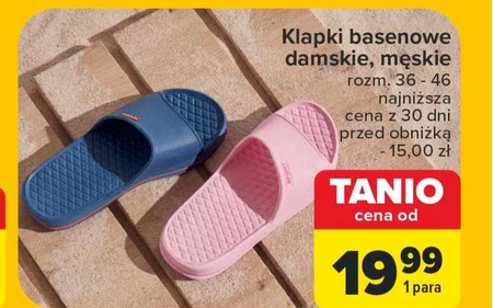Klapki basenowe