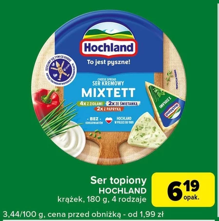 Hochland Ser kremowy mixtett w trójkącikach 180 g