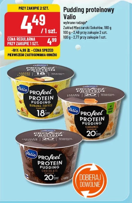 Valio Profeel Pudding proteinowy o smaku karmelowym 180 g