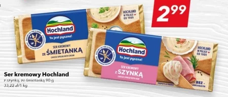 Hochland Ser kremowy z szynką 90 g