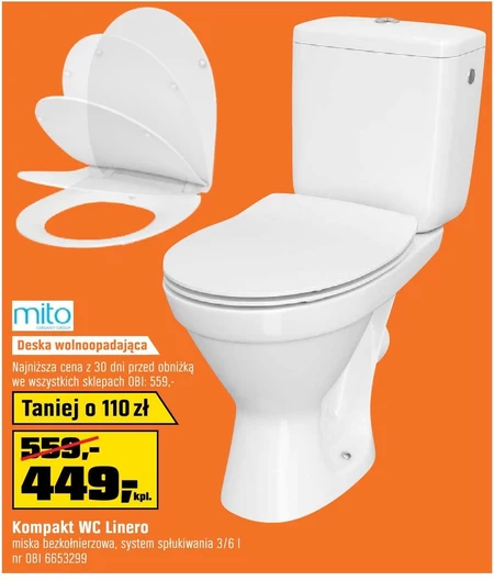 Kompakt wc Mito