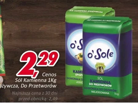 o'Sole Sól kamienna do przetworów niejodowana 1 kg