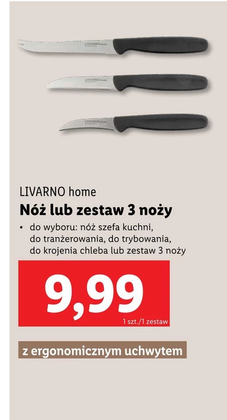 Zestaw noży Livarno