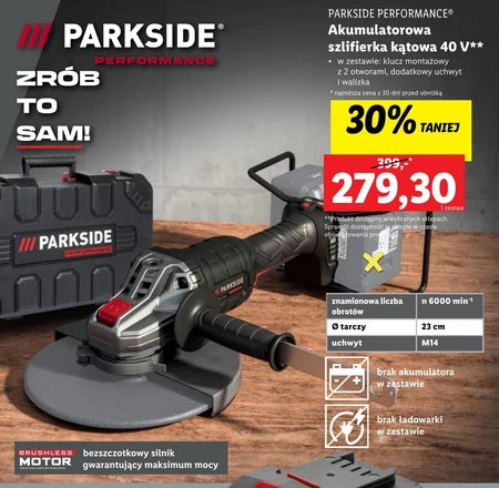 Szlifierka kątowa Parkside