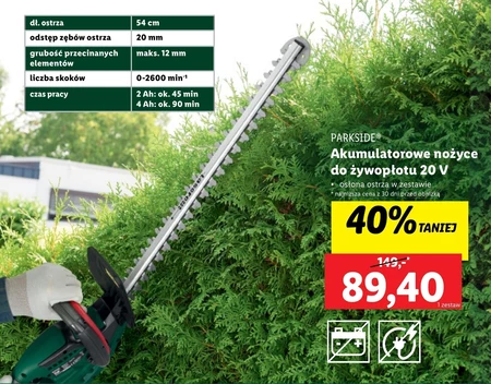 Nożyce akumulatorowe Parkside