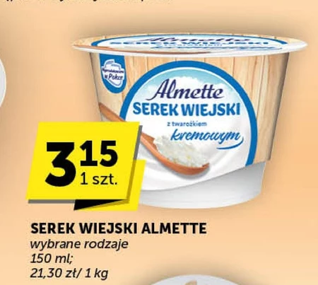 Almette Serek wiejski z twarożkiem kremowym 150 g