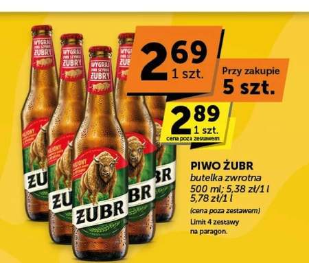 Żubr Piwo jasne 500 ml
