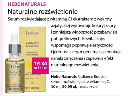 Serum rozświetlające Hebe