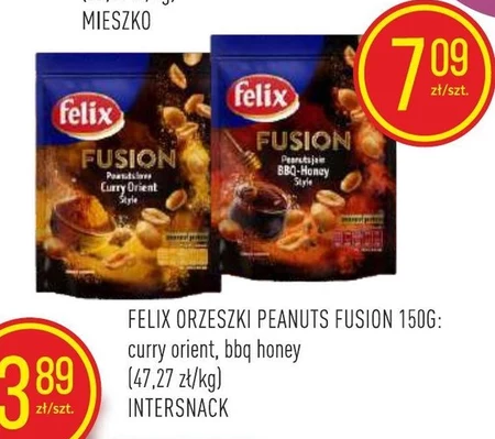 Felix Fusion Orzeszki ziemne smażone z przyprawą curry 150 g