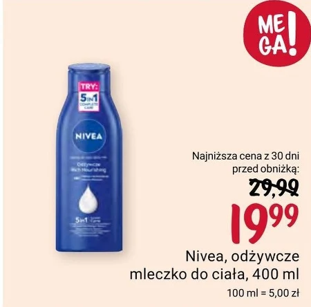 NIVEA Odżywcze mleczko do ciała 400 ml