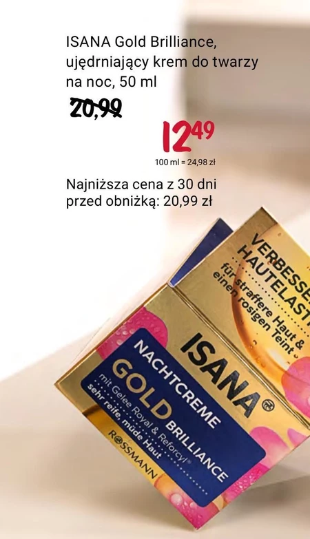 Krem ujędrniający Isana