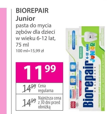 Biorepair Pasta do zębów pełna ochrona 75 ml