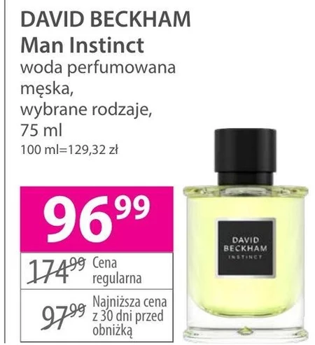 Woda perfumowana męska David Beckham