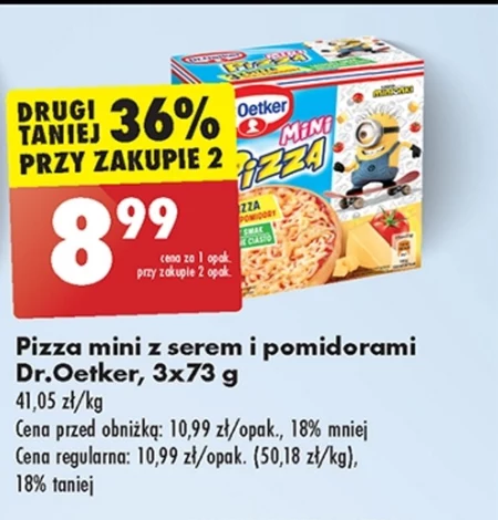 Dr. Oetker Mini pizza ser + pomidory 220 g (3 sztuki)