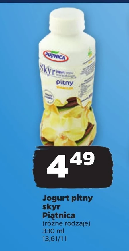 Piątnica Skyr jogurt pitny typu islandzkiego mango & marakuja 330 ml