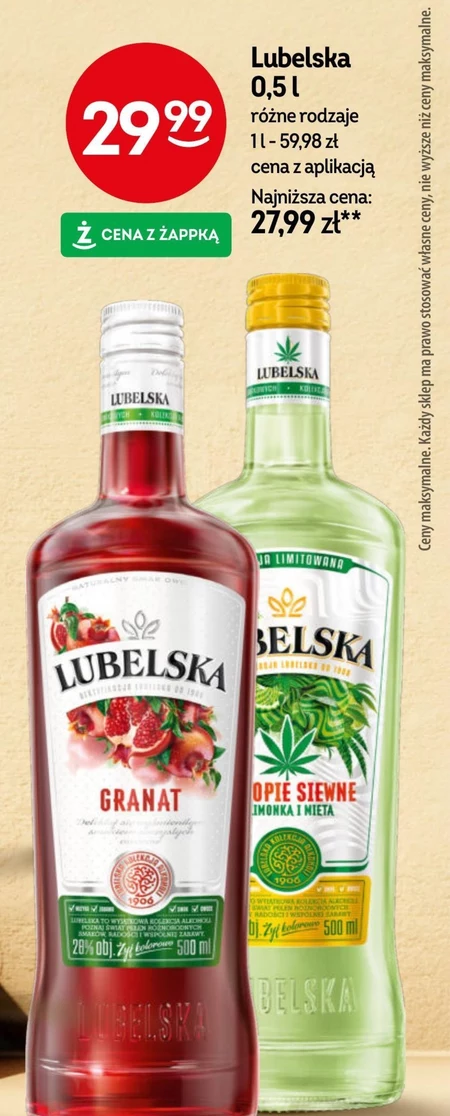Wódka smakowa Lubelska