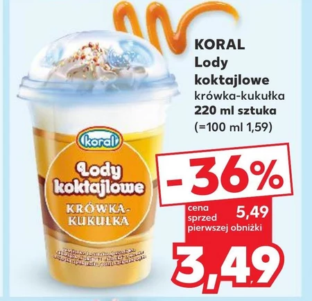 Koral Lody koktajlowe krówka-kukułka 400 ml