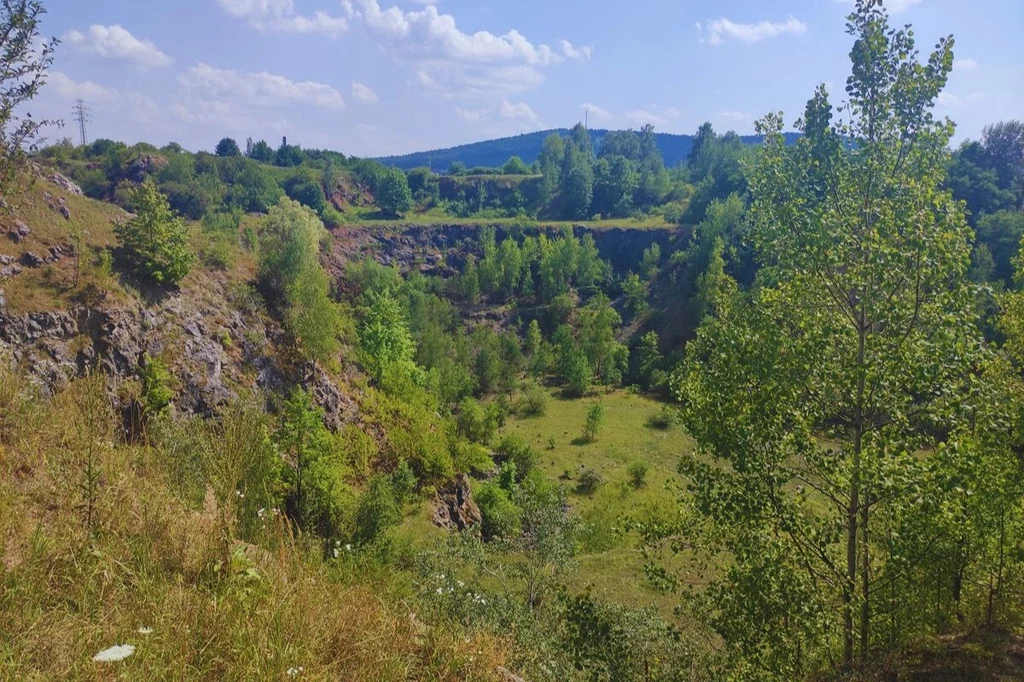 Widok na rezerwat geologiczny Wietrznia