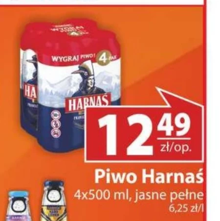 Harnaś Piwo jasne pełne 4 x 500 ml