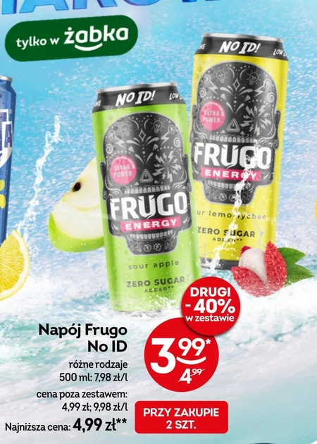 Frugo Energy Tropic Gazowany napój energetyzujący 500 ml