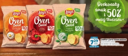 Lay's Oven Baked Pieczone formowane chipsy ziemniaczane o smaku grillowanej papryki 110 g