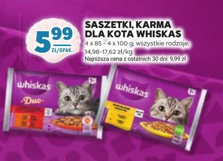 Whiskas Duo Mokra karma dla kotów zestawy klasyczne galaretka 340 g (4 x 85 g)