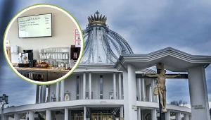Kawiarnia w "Rydzykowie" czeka na pielgrzymów. Za tyle można zjeść u o. Tadeusza Rydzyka. Źródło: Grzegorz Olkowski/Polska Press/East News, PAWEL SKRABA / SUPER EXPRESS/AGENCJA SE/East News