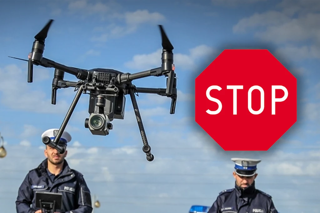 Policja coraz częściej korzysta z dronów. Od mandatu się nie wywyniesz.