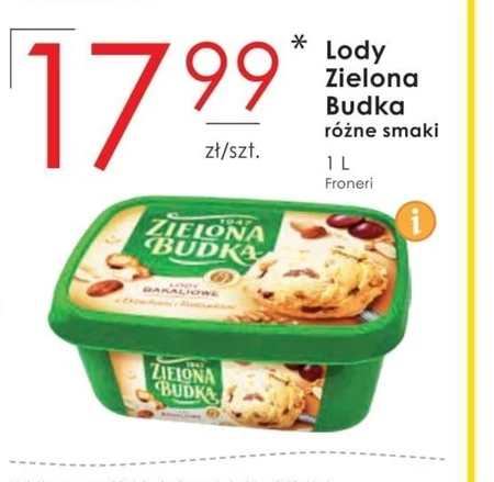 Zielona Budka Lody bananowe 1000 ml