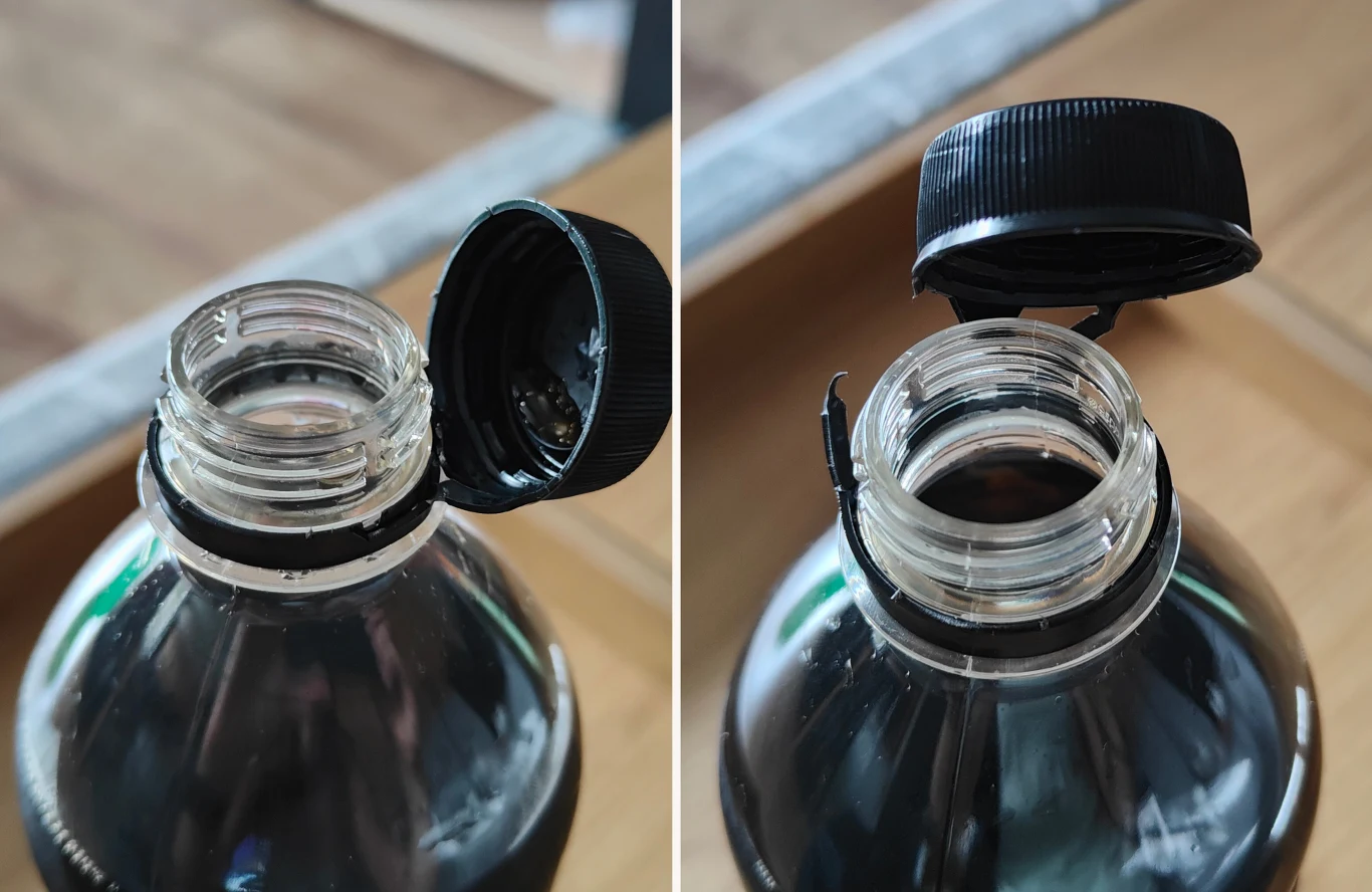 Butelka napoju typu cola znanej marki