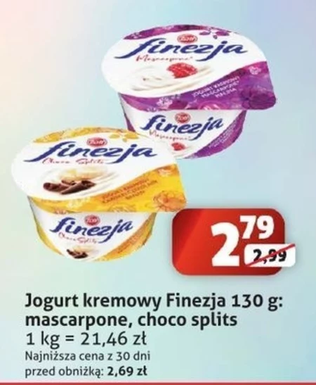 Zott Finezja Mascarpone Jogurt kremowy 130 g