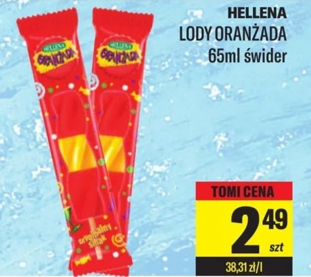 Hellena Oranżada Lody wodne o smaku oranżady 65 ml