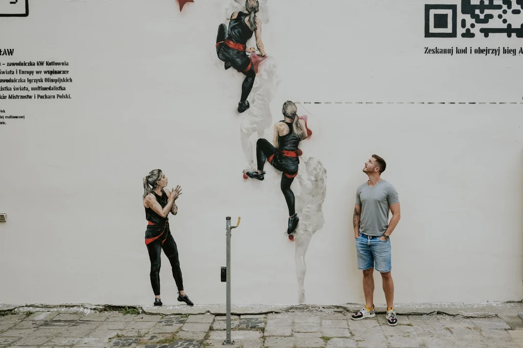 Aleksandra Mirosław ma już swój mural w Lublinie. Aleksandra Mirosław ma już swój mural w Lublinie.