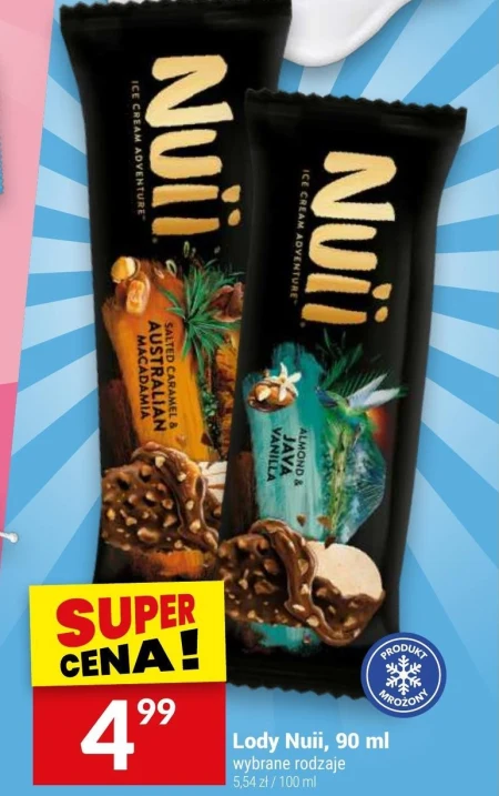 Nuii Lody waniliowe zakręcone z sosem karmelowym 90 ml