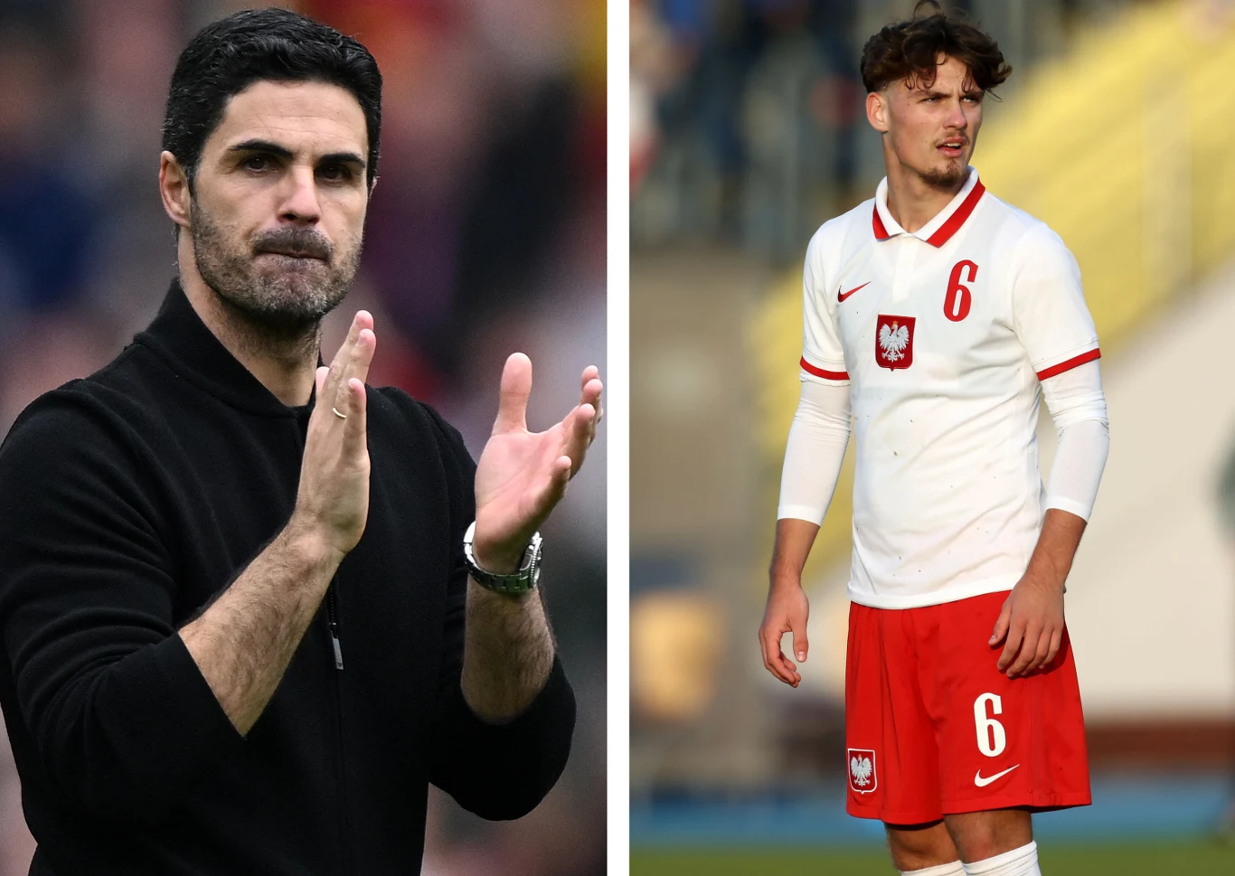 Mikel Arteta i Michał Rosiak