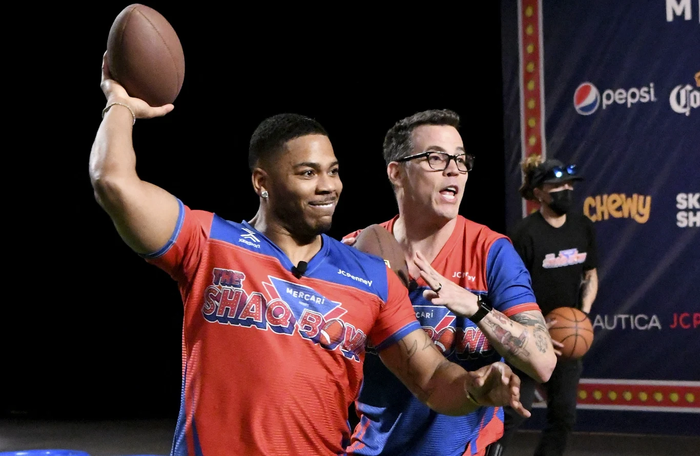 Steve-O i Nelly podczas eventu organizowanego przez Shaquiella O'nella