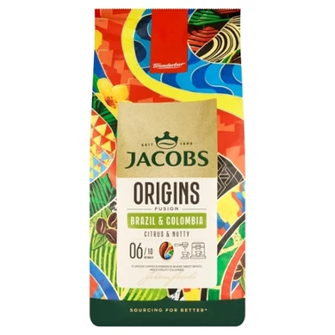 Jacobs Origins Fusion Brazil & Colombia Kawa ziarnista palona 1000 g - 1