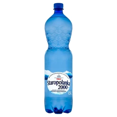 Staropolanka 2000 Naturalna woda mineralna wysokozmineralizowana lekko gazowana 1,5 l - 0