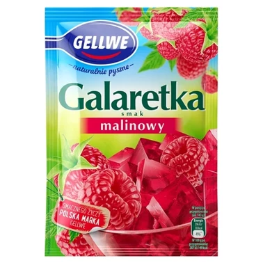 Gellwe Galaretka smak malinowy 72 g - 0