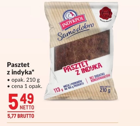 Indykpol Samo dobro Pasztet z indyka 210 g