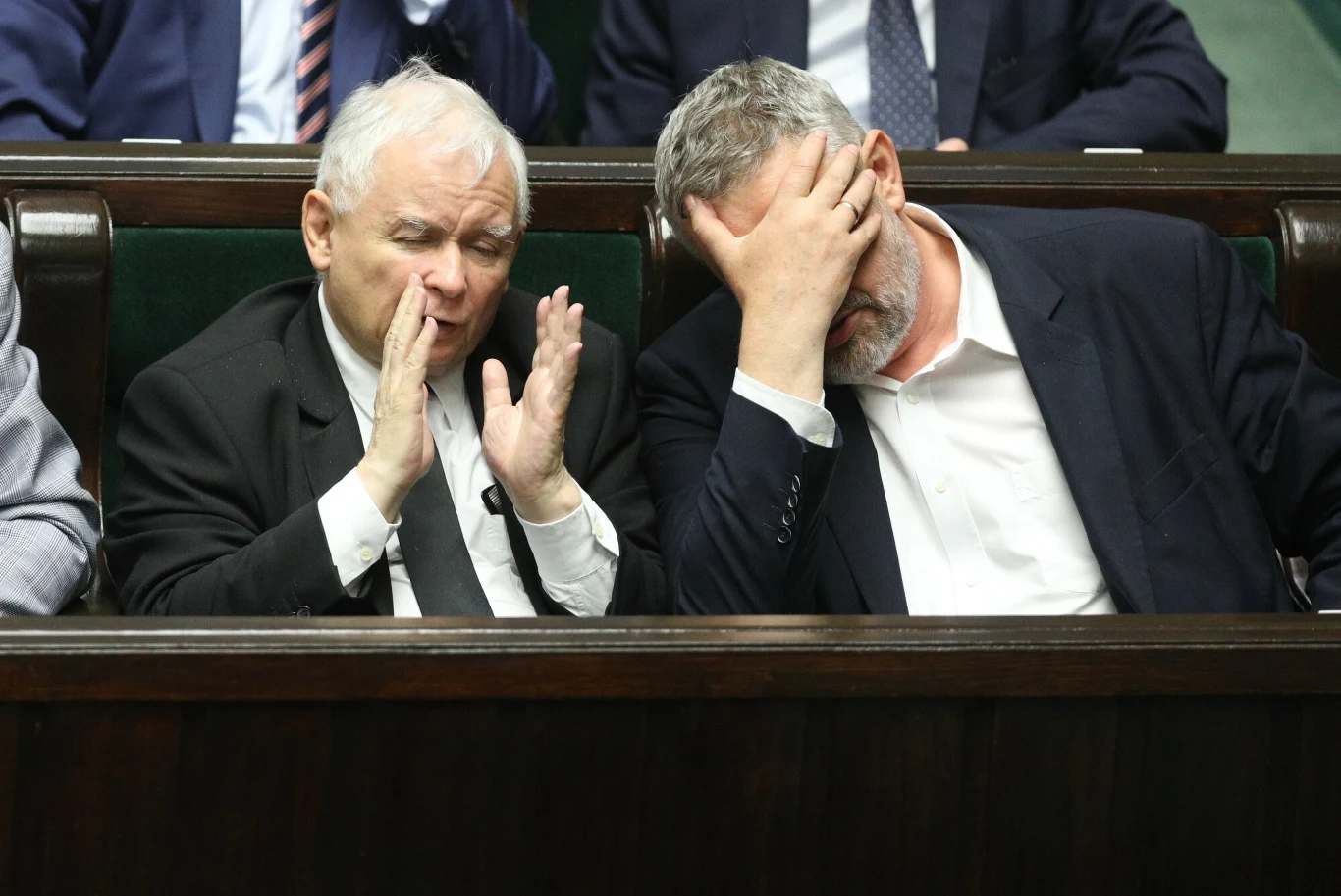 Jarosław Kaczyński i Jan Krzysztof Ardanowski w Sejmie Jarosław Kaczyński i Jan Krzysztof Ardanowski w Sejmie