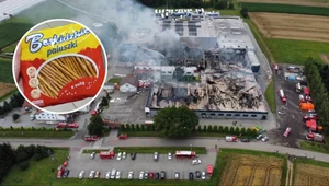 Spłonęła fabryka paluszków. Klienci masowo rzucili się na pomoc