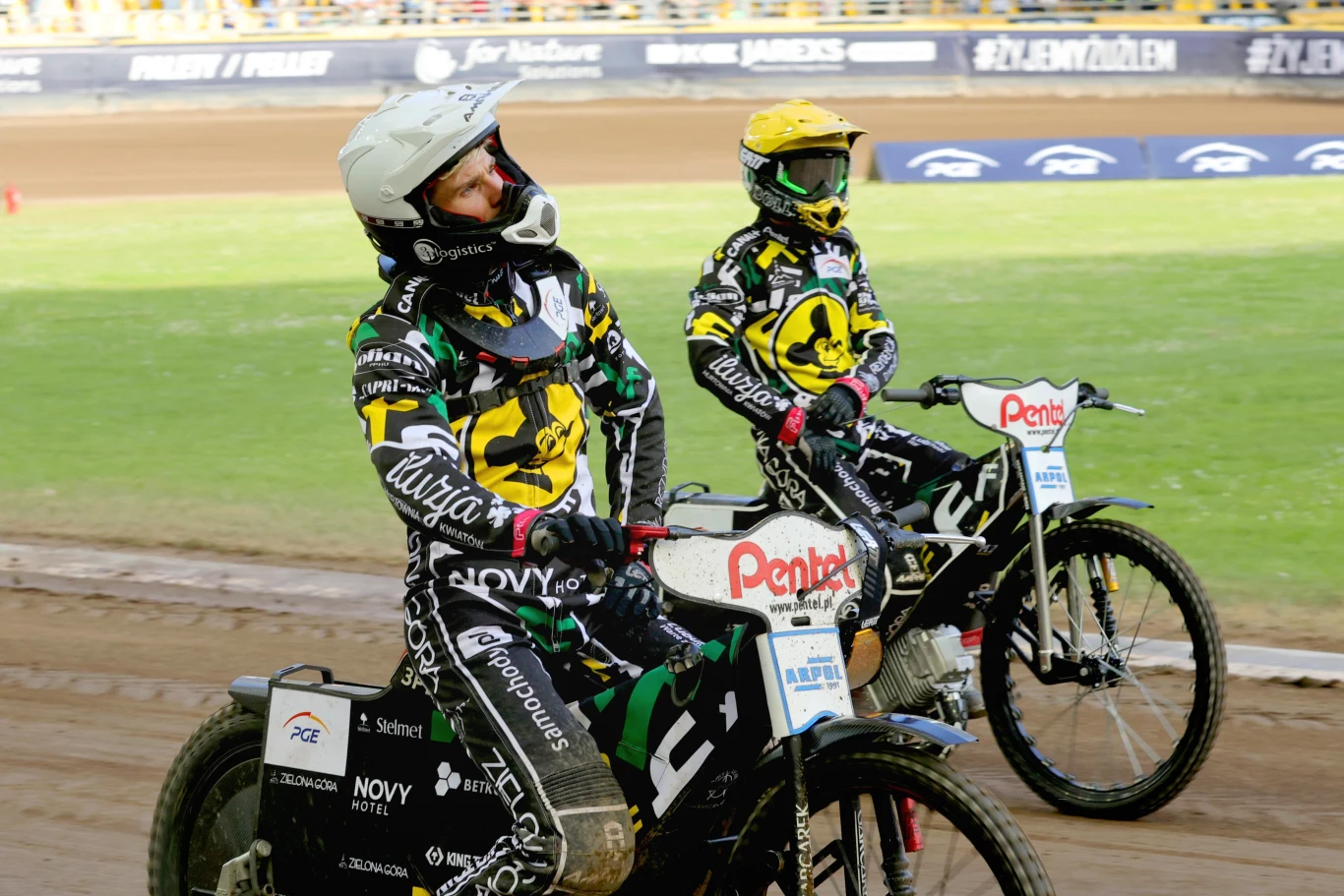 Przemysław Pawlicki i Piotr Pawlicki w barwach Falubazu.