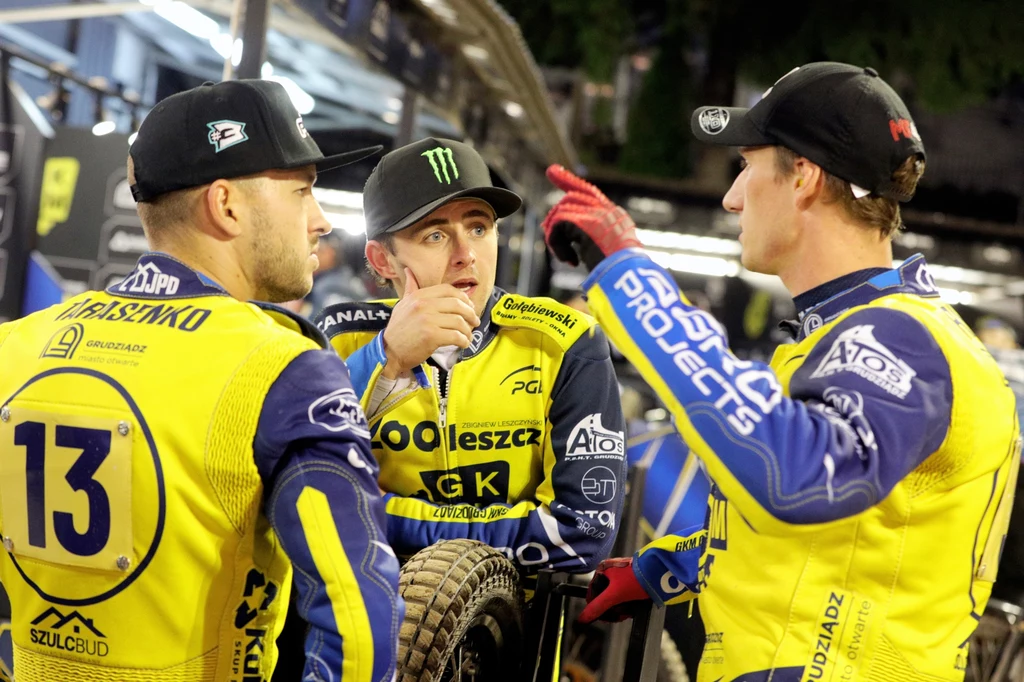 Wadim Tarasienko, Jaimon Lidsey i Max Fricke, gwiazdy GKM-u Grudziądz. Wadim Tarasienko, Jaimon Lidsey i Max Fricke, gwiazdy GKM-u Grudziądz.
